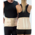 Corsetto Semirigido Lombosacrale Con Rinforzi Paravertebrali E 4 Tiranti Pelvici (Unisex) - H Cm 28