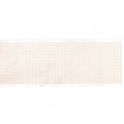 ROTOLO CARTA TERMICA ECG - griglia arancio - 80 mm x 20 m