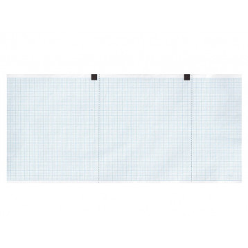 ROTOLO CARTA TERMICA ECG - griglia blu - 120 mm x 18 m