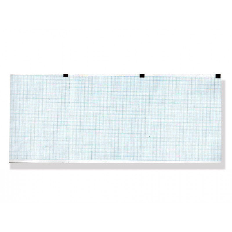 PACCO CARTA TERMICA ECG - griglia blu - 120 x 100 mm