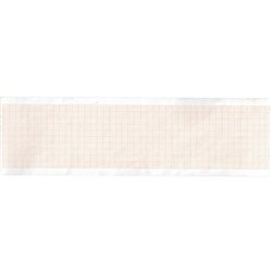 ROTOLO CARTA TERMICA ECG - griglia arancione - 63 mm x 30 m