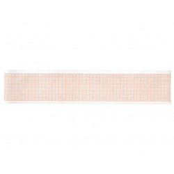 ROTOLO CARTA TERMICA ECG - griglia arancione - 50 mm x 23 m