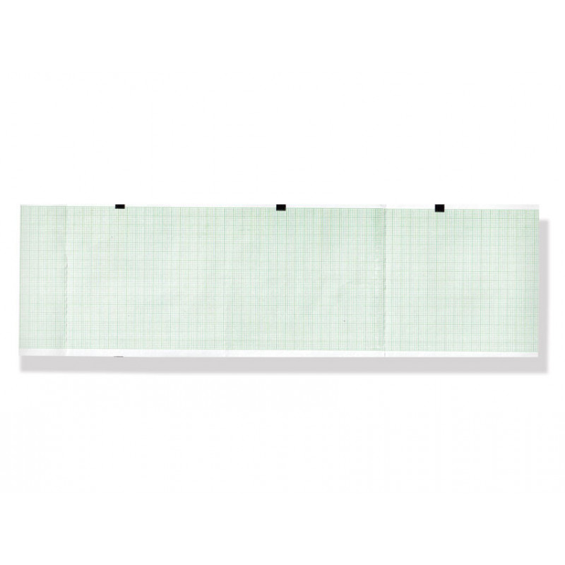 PACCO CARTA TERMICA ECG - griglia verde - 90 x 90 mm