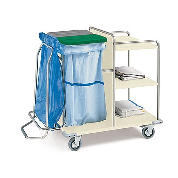 SACCA PER CARRELLI - lavabile - banda blu